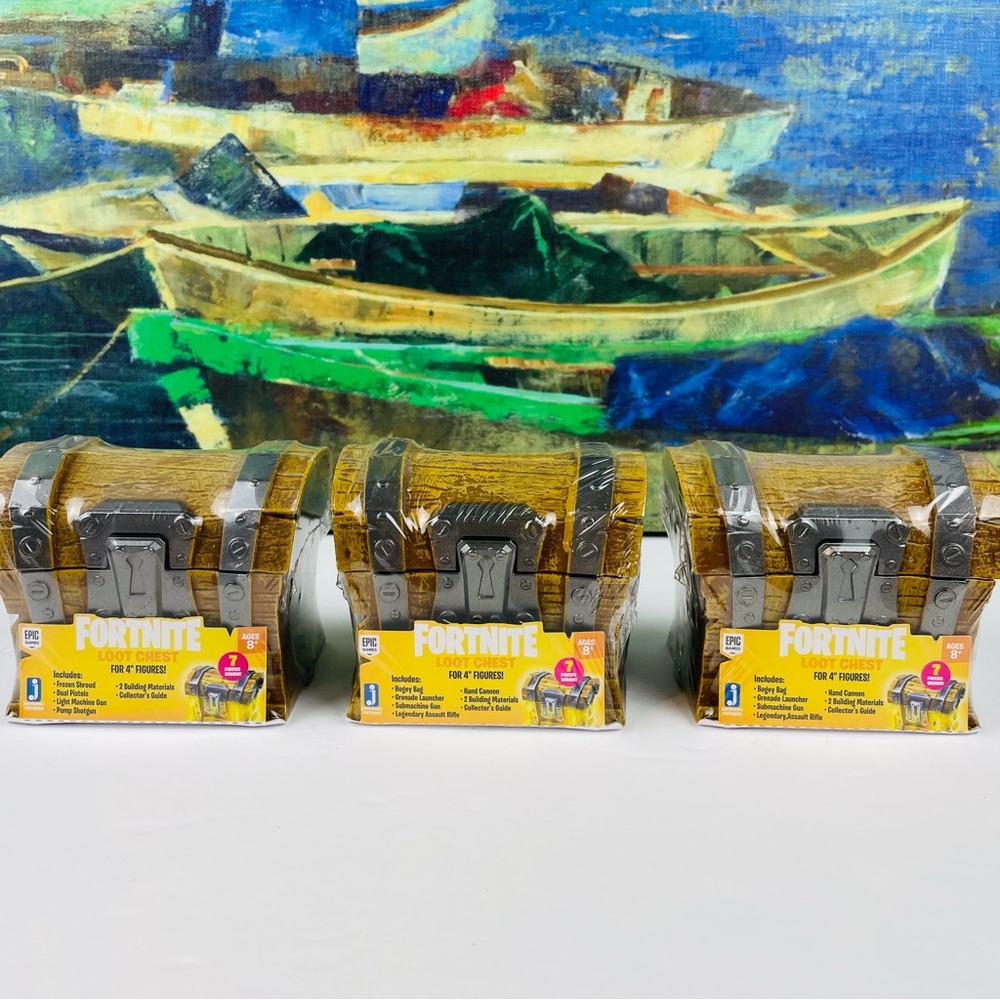 Fortnite Loot Chest 4” Figures 3pack